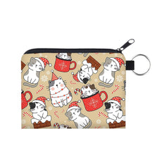 Load image into Gallery viewer, Mini Pouch - Cat Christmas
