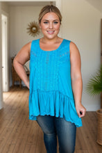 Load image into Gallery viewer, Electric Teal Sleeveless Top
