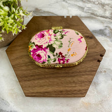 Load image into Gallery viewer, Compact Mirror - Pink Floral (by shape)
