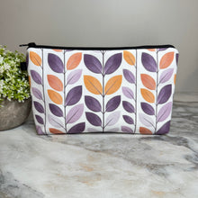 Load image into Gallery viewer, Pouch - Purple Orange Leaves
