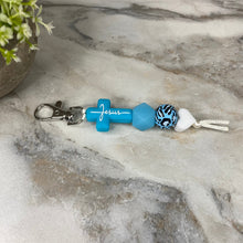Load image into Gallery viewer, Keychain - Silicone Bead - Religious - Jesus
