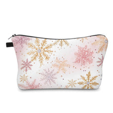 Load image into Gallery viewer, Pouch - Christmas - Pink Snowflake
