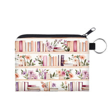 Load image into Gallery viewer, Mini Pouch - Book Bookshelf White Lavender
