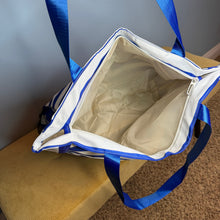 Load image into Gallery viewer, Tote Bag - Summer Stripes - Medium Blue
