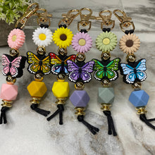 Load image into Gallery viewer, Keychain - Silicone Bead - Butterfly
