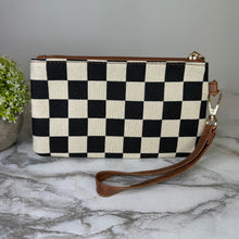 Load image into Gallery viewer, Wallet Clutch - Checker Canvas
