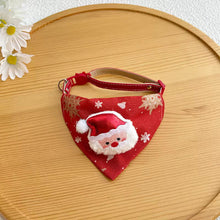 Load image into Gallery viewer, Cat Adjustable Bandana - Christmas
