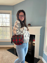 Load image into Gallery viewer, The Roni Nylon Crossbody - Red Plaid
