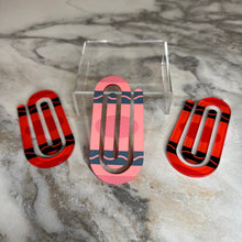 Load image into Gallery viewer, Jumbo Paperclip - Red Crayon - PREORDER
