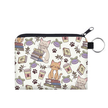 Load image into Gallery viewer, Mini Pouch - Cat Books
