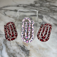 Load image into Gallery viewer, Jumbo Paperclip - Pink Animal Print - PREORDER
