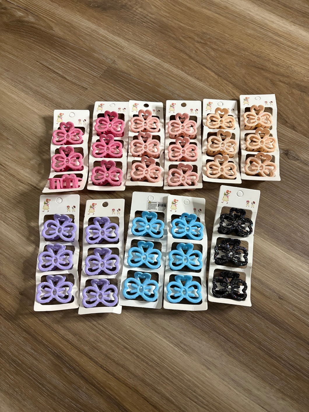 3pk mini clips
