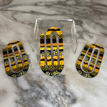 Load image into Gallery viewer, Jumbo Paperclip - Black &amp; Yellow Daisy
