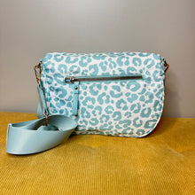 Load image into Gallery viewer, The Roni Nylon Crossbody - Animal Print Aqua
