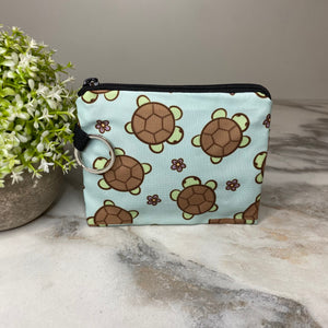 Mini Pouch - Mint Turtles
