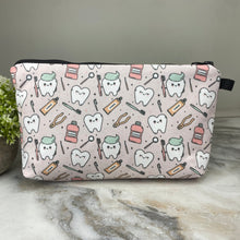 Load image into Gallery viewer, Pouch - Tooth Dental Hygiene on Pink
