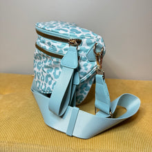 Load image into Gallery viewer, The Roni Nylon Crossbody - Animal Print Aqua
