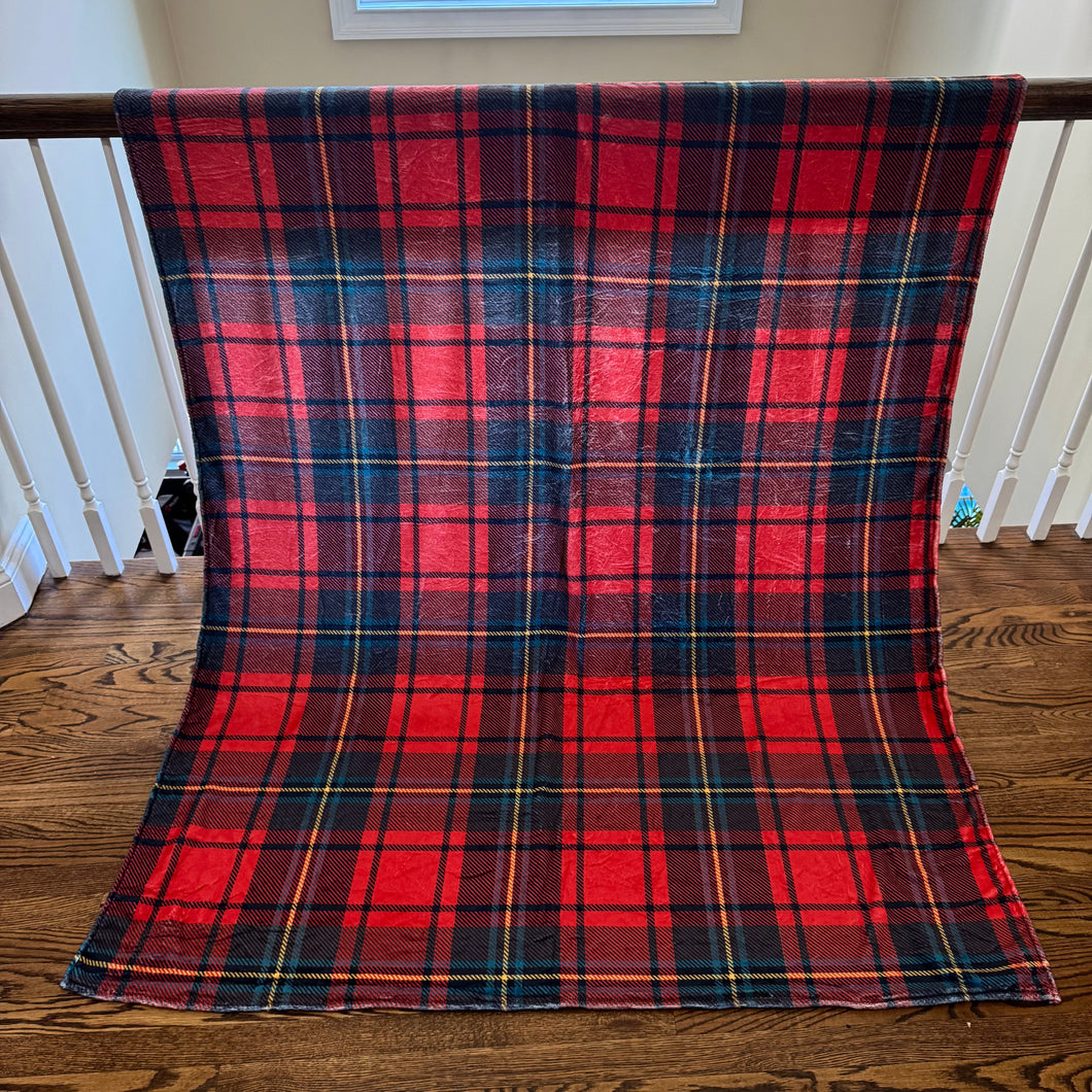 Blanket - Christmas - Red Plaid - PREORDER ENDS 10/10