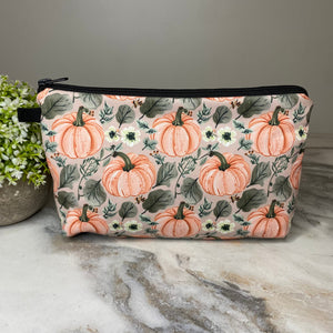 Pouch - Pumpkin Floral Leaves