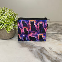 Load image into Gallery viewer, Mini Pouch - Black Cat Galaxy

