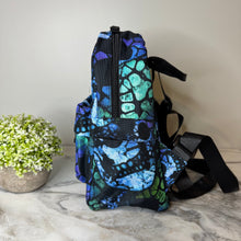 Load image into Gallery viewer, Mini Backpack - Halloween Blue Green Skull
