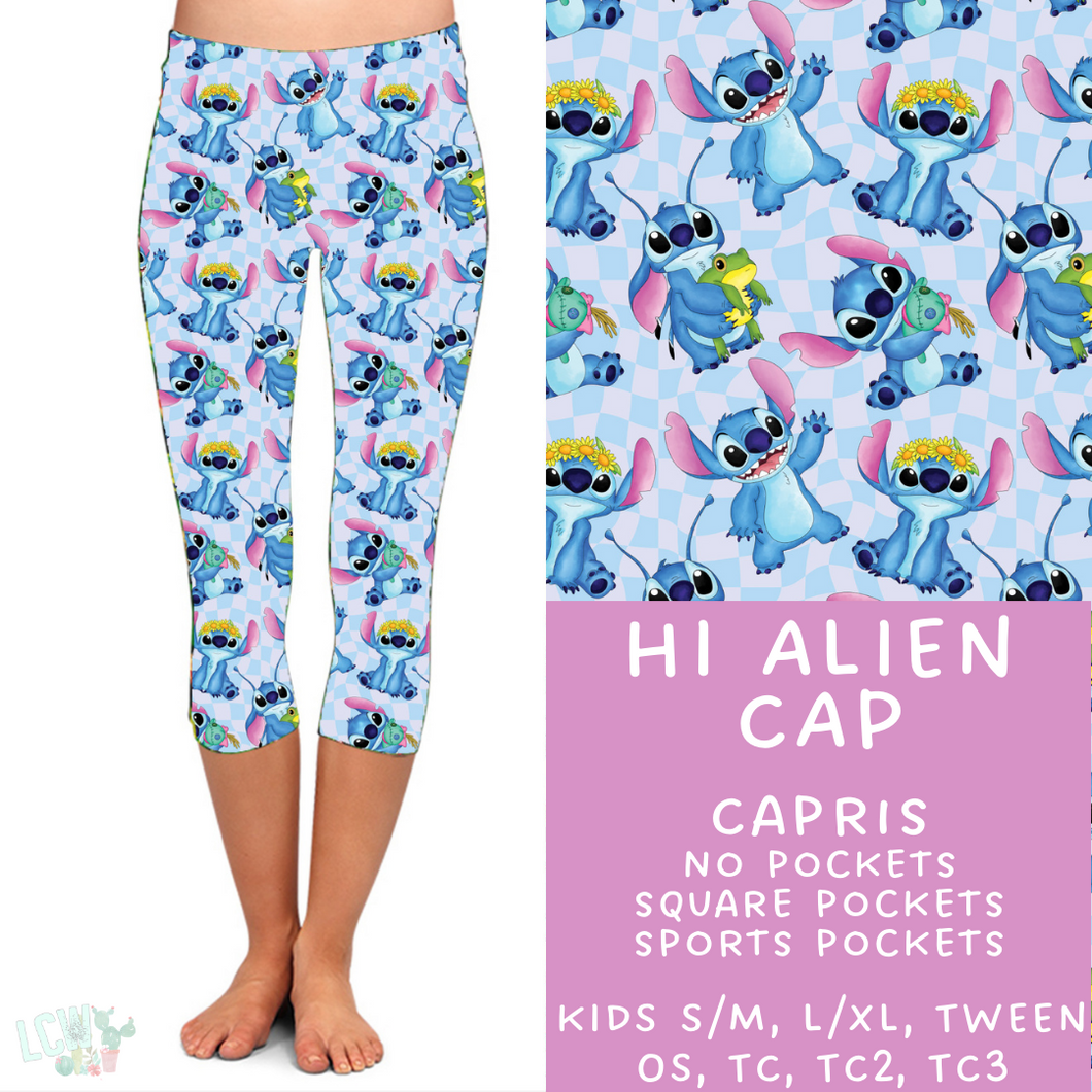 Ready To Ship - Hi Alien Capri Leggings