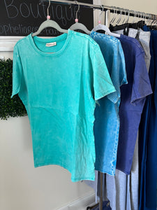 Mineral Wash Boyfriend Tee
