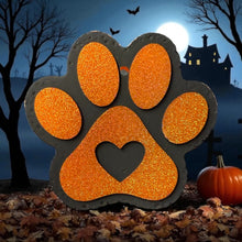 Load image into Gallery viewer, Orange Paw Print Freshie

