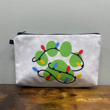 Load image into Gallery viewer, Pouch - Holiday Christmas - Paw &amp; Lights
