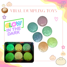 Load image into Gallery viewer, Squishy Toy - Viral Dumpling, Glow In The Dark
