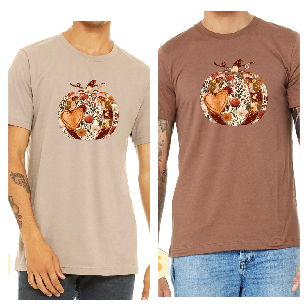 T-Shirt - Floral Pumpkin - PREORDER 8/10-8/13