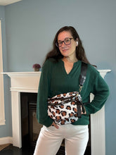 Load image into Gallery viewer, Roni - Nylon Crossbody - Brown Leopard
