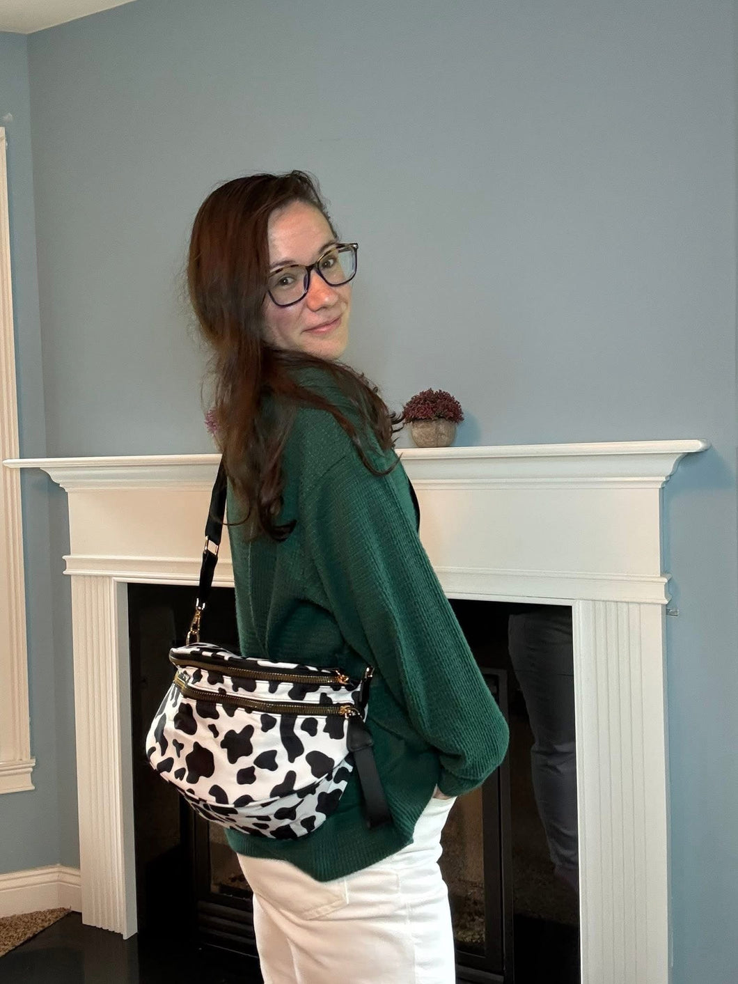 Roni - Nylon Crossbody - Cow
