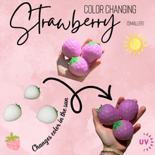 Load image into Gallery viewer, Squishy Toy - Sunlight Color Changing Strawberry, Smaller
