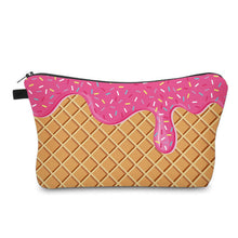 Load image into Gallery viewer, Pouch - Ice Cream Cone Hot Pink

