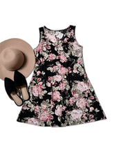 Load image into Gallery viewer, Vintage Rose Swing Dress
