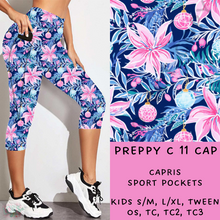 Load image into Gallery viewer, Ready To Ship- Closes 9/29 - Preppy C 11 Capri Leggings - TC
