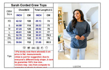 Load image into Gallery viewer, New Sarah Corded Crew -#3-Charcol
