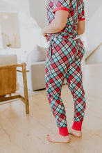 Load image into Gallery viewer, Preorder:Short Sleeve Jogger PJ Set -#6-Plaid(Close 12.22.2023)
