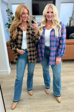Load image into Gallery viewer, RTS:Tammy Flannel Shirt-#4-Blue Plaid
