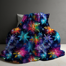 Load image into Gallery viewer, Blanket - Christmas - Rainbow Snowflake - PREORDER ENDS 10/10

