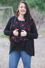 Load image into Gallery viewer, Cascading Hearts Cardigan
