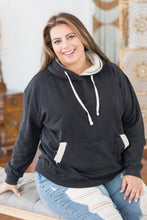 Load image into Gallery viewer, Black Sherpa Lined Hoodie
