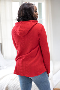 Holiday Red Peek-A-Boo Sweater