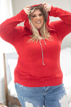 Load image into Gallery viewer, Holiday Red Peek-A-Boo Sweater

