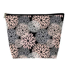 Load image into Gallery viewer, Pouch XL - Floral Pink Black Dahlia
