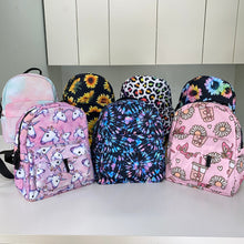 Load image into Gallery viewer, Mini Backpack, Pouch, &amp; Mini Pouch Bundled Set - Sunflower On Black
