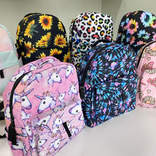 Load image into Gallery viewer, Mini Backpack, Pouch, &amp; Mini Pouch Bundled Set - Sunflower On Black
