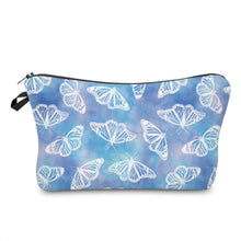 Load image into Gallery viewer, Pouch - Butterfly Blue Purple Watercolor
