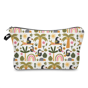 Pouch - Toucan Palm Tree Rainbow